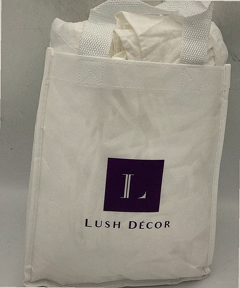 Lush Decor 3 Piece Cotton Duvet Cover Set Reyna White Sz. Full/Queen