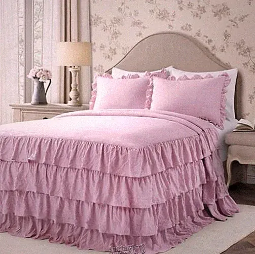 Lush Decor Allison Ruffle Skirt Bedspread Purple King