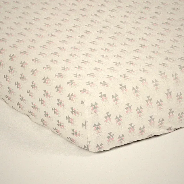 Lush Decor Baby Elephant Stripe Geo Soft & Plush Fitted Crib Sheet, 52"x 28" x 9