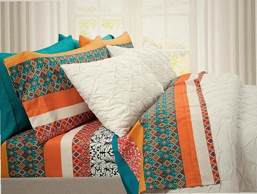 Lush Decor Boho Stripe Soft Queen Size Sheets 6 Piece New Stock Photo & Package