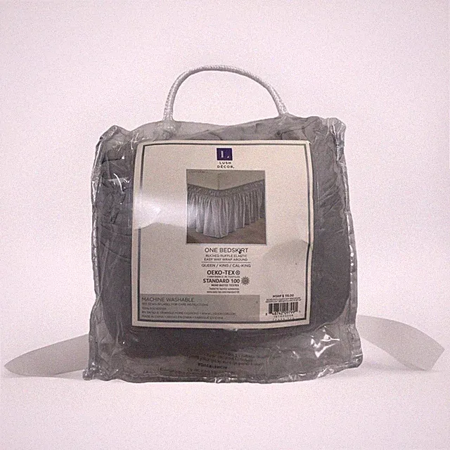 Lush Decor - Queen/King/Cal-king Gray One Bed skirt