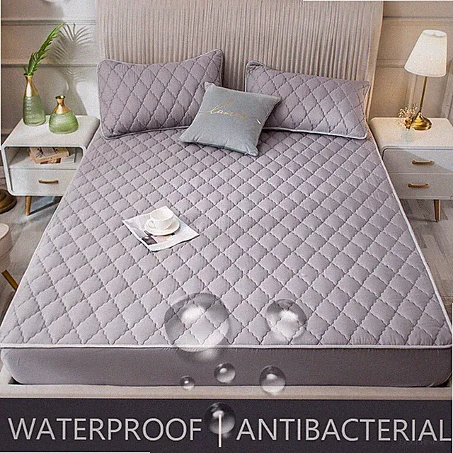 Mattress Protector Quilted Mattress Cover King Queen Quilted Bed Fitted Sheet